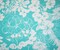 Pastel Teal-White Polyester Nylon Floral Printed Pebble Crepe Woven Fabric By the Yard